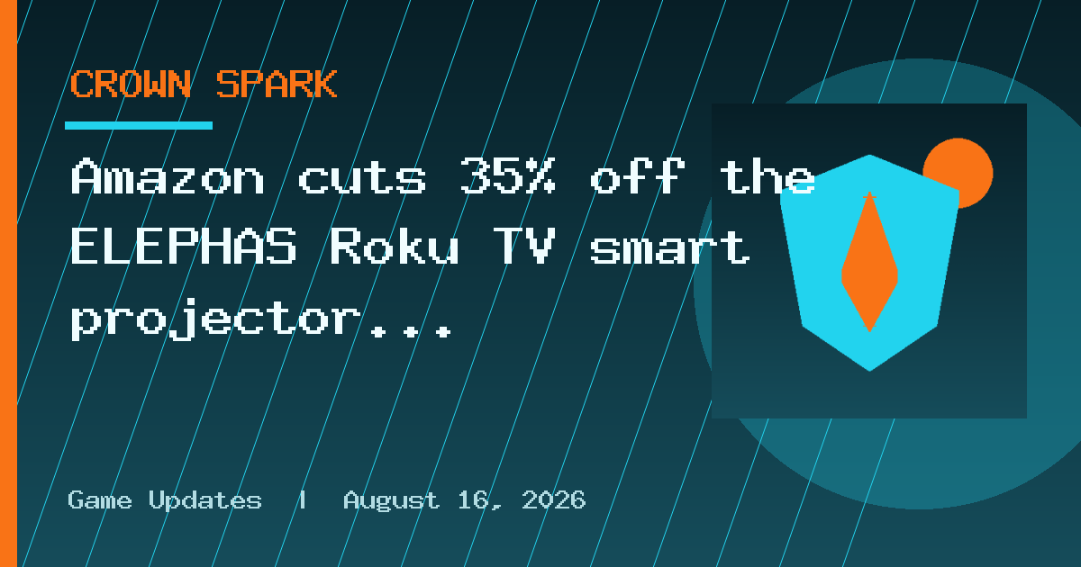 Amazon cuts 35% off the ELEPHAS Roku TV smart projector