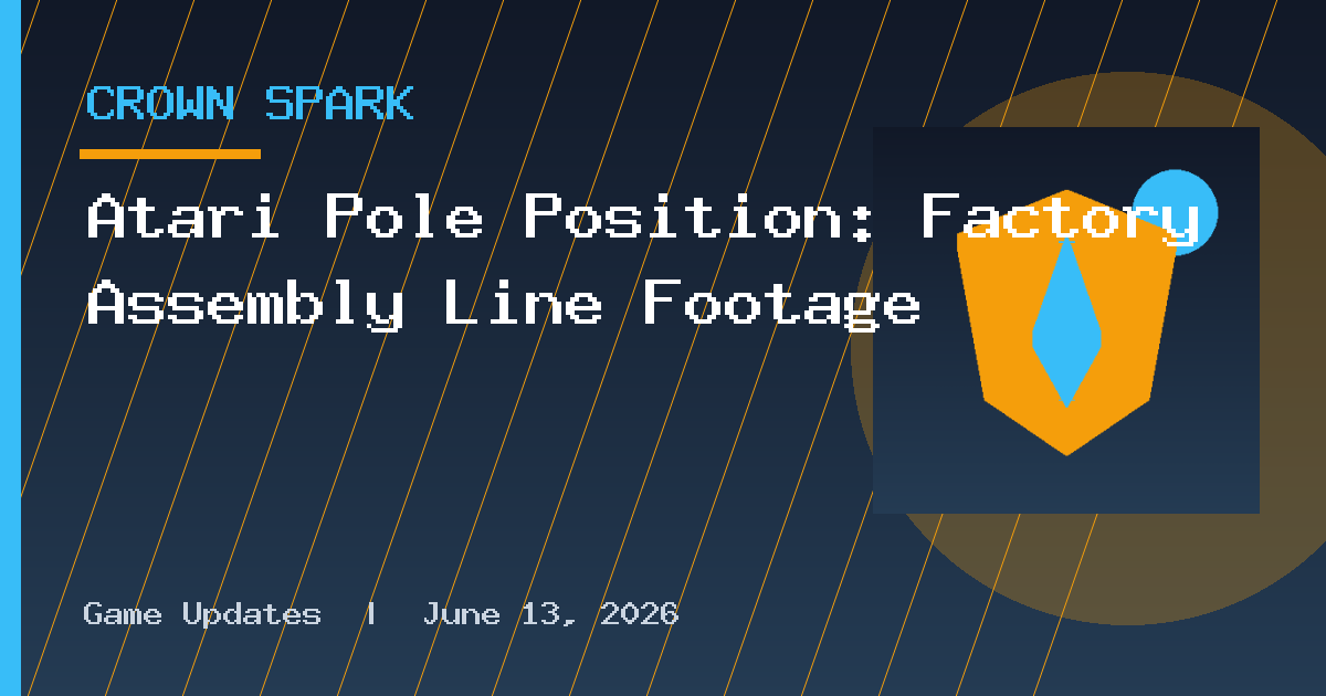 Atari Pole Position: Factory Assembly Line Footage