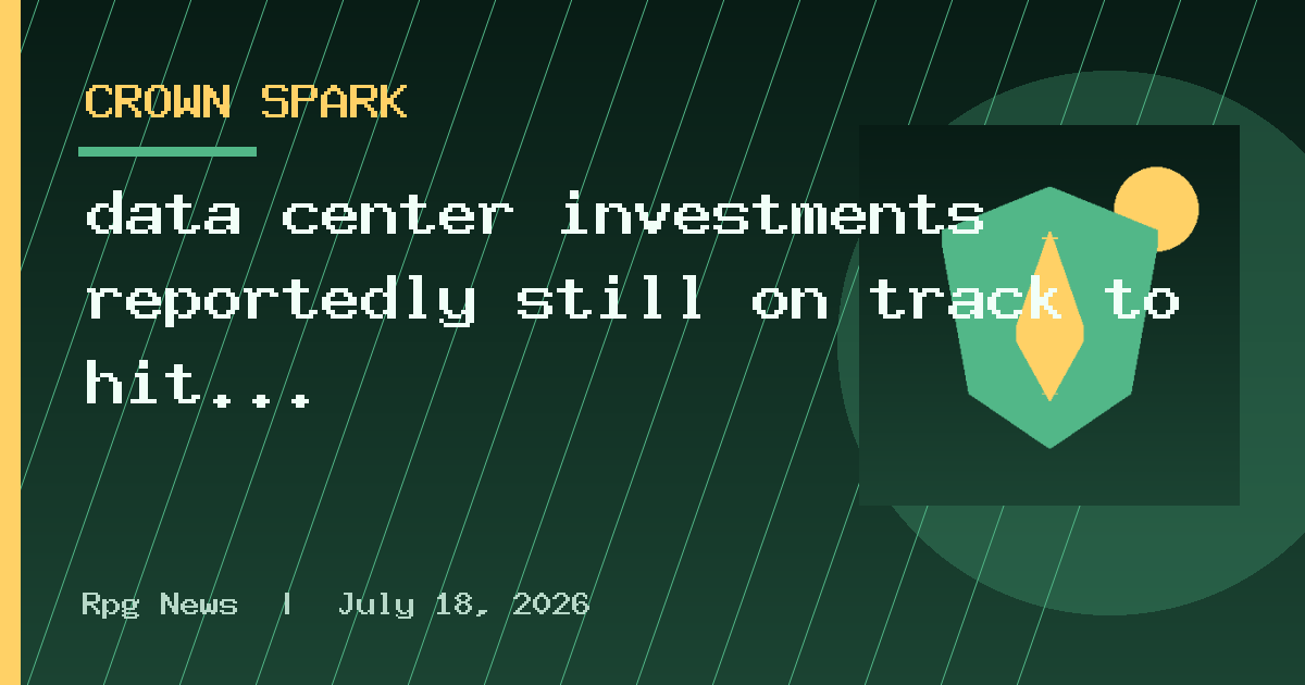 data center investments reportedly still on track to hit $32 trillion by 2050