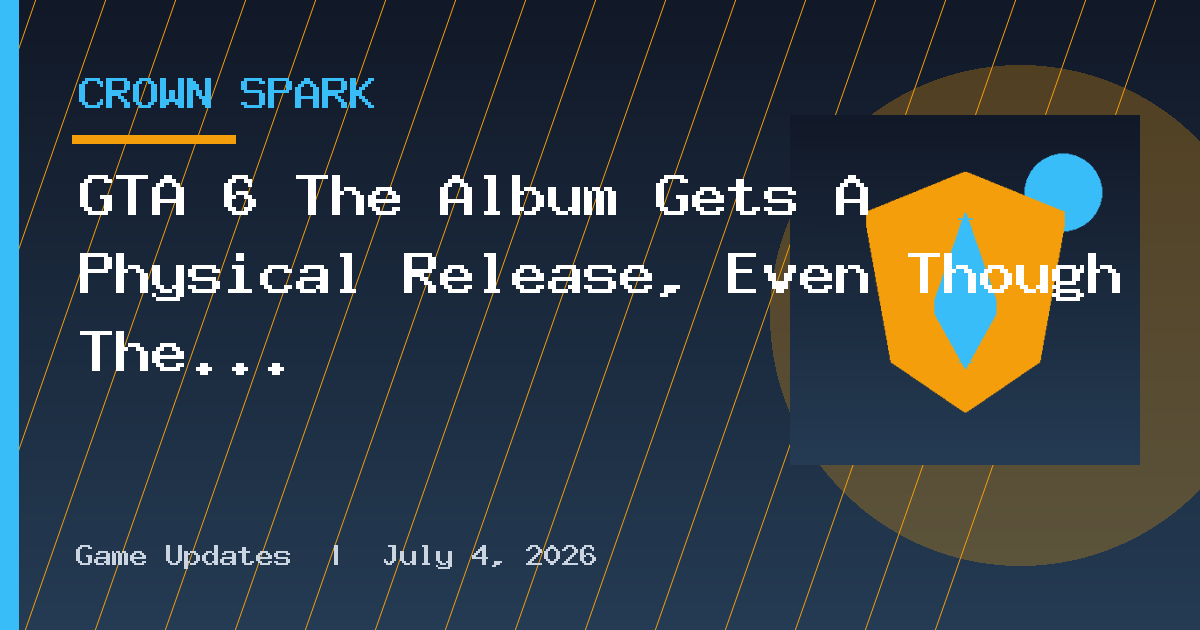 GTA 6 The Album Gets A Physical Release, Even Though The Game Won’t