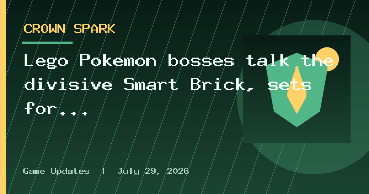 Lego Pokémon bosses talk the divisive Smart Brick, sets for adult fans