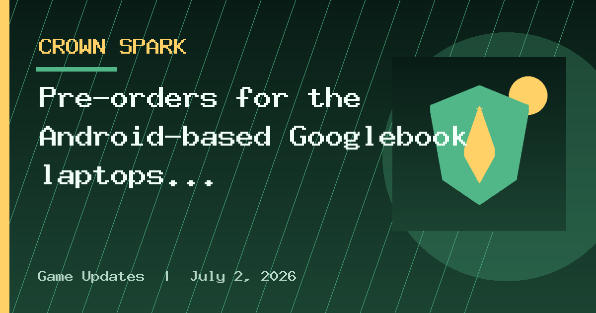 Pre-orders for the Android-based Googlebook laptops open on September 21