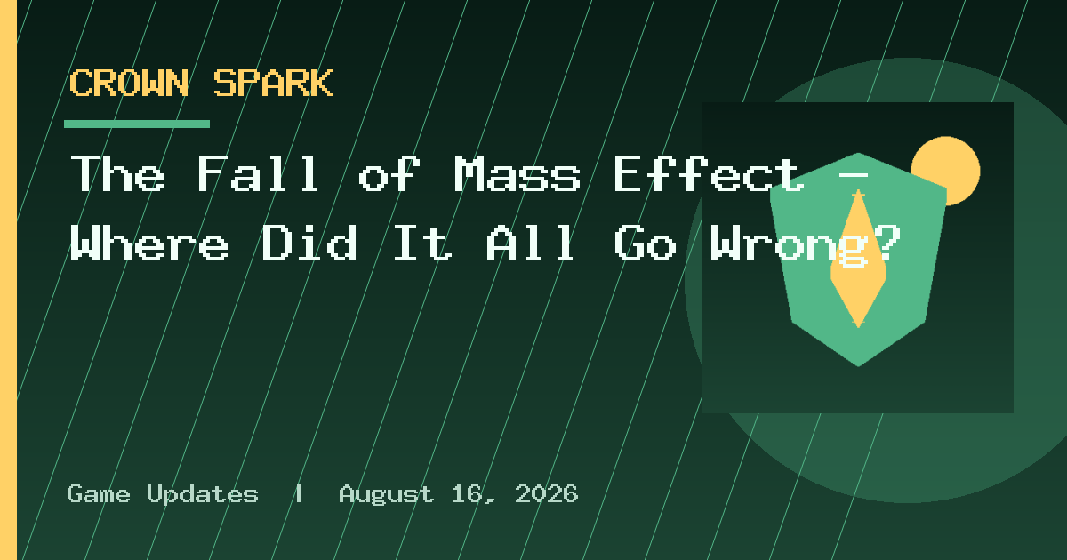 The Fall of Mass Effect – Where Did It All Go Wrong?