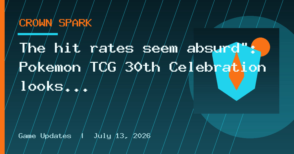 The hit rates seem absurd": Pokemon TCG 30th Celebration looks surprisingly