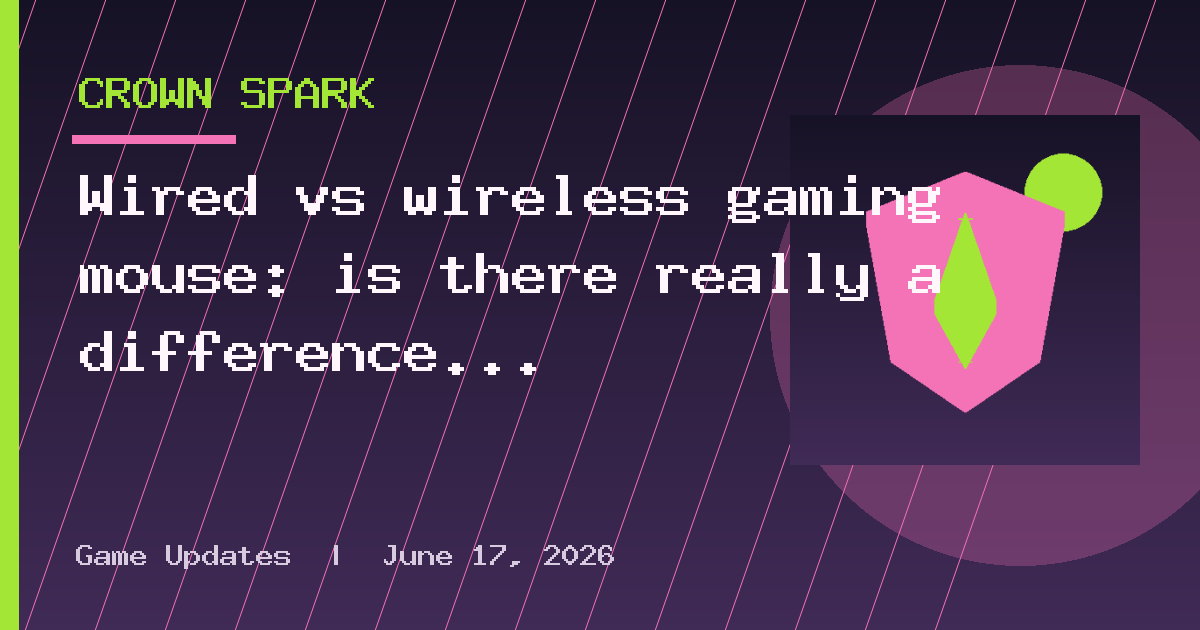 Wired vs wireless gaming mouse: is there really a difference in performance?