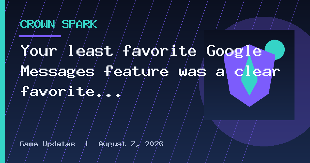 Your least favorite Google Messages feature was a clear favorite in our poll